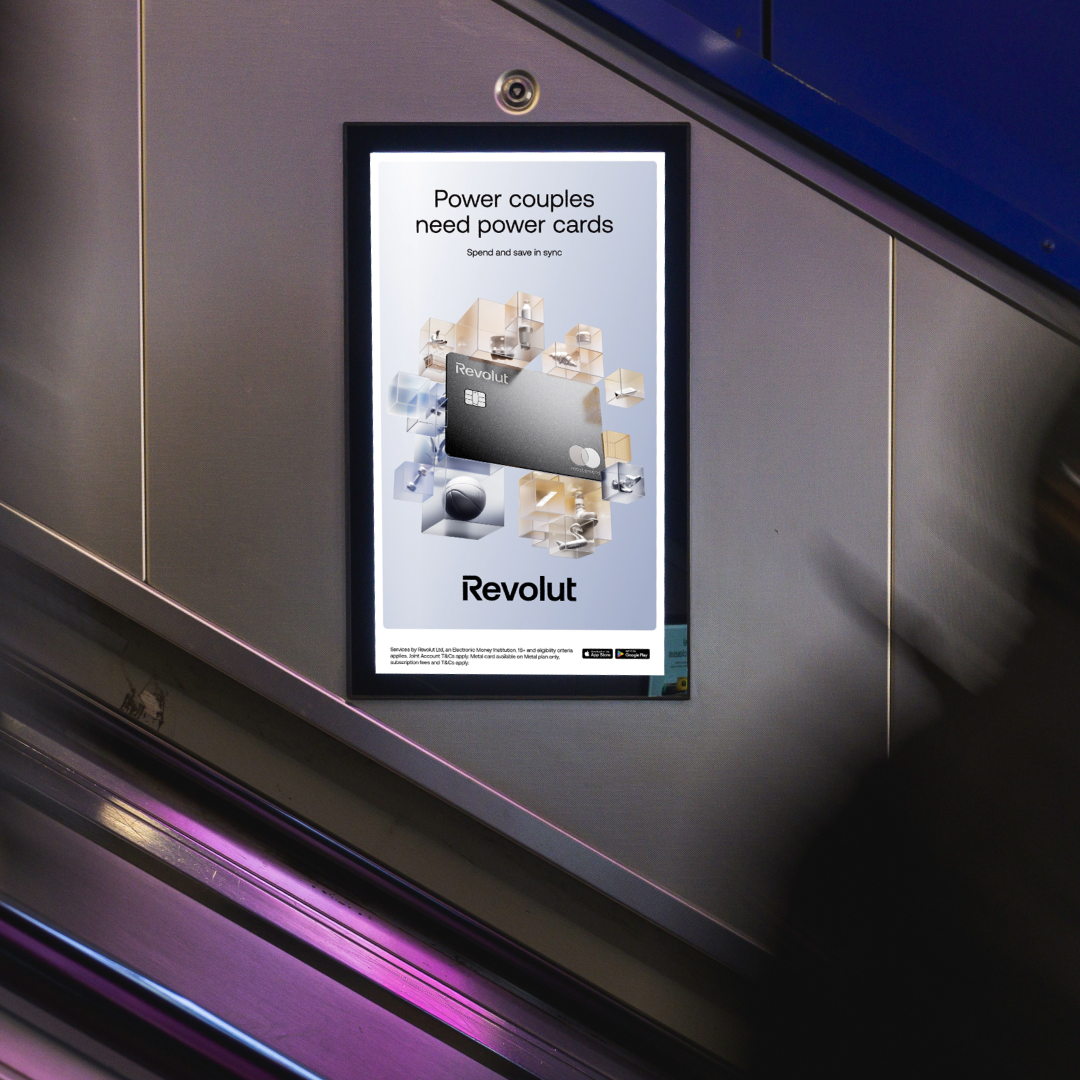 A small station poster of the organise product level ooh
