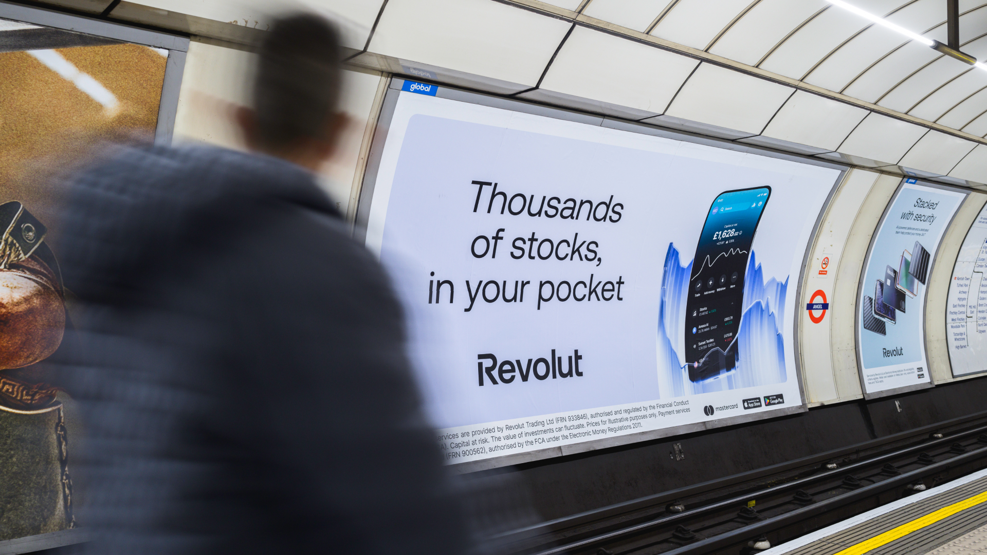 A trackside 48 sheet poster of the investment product level ooh