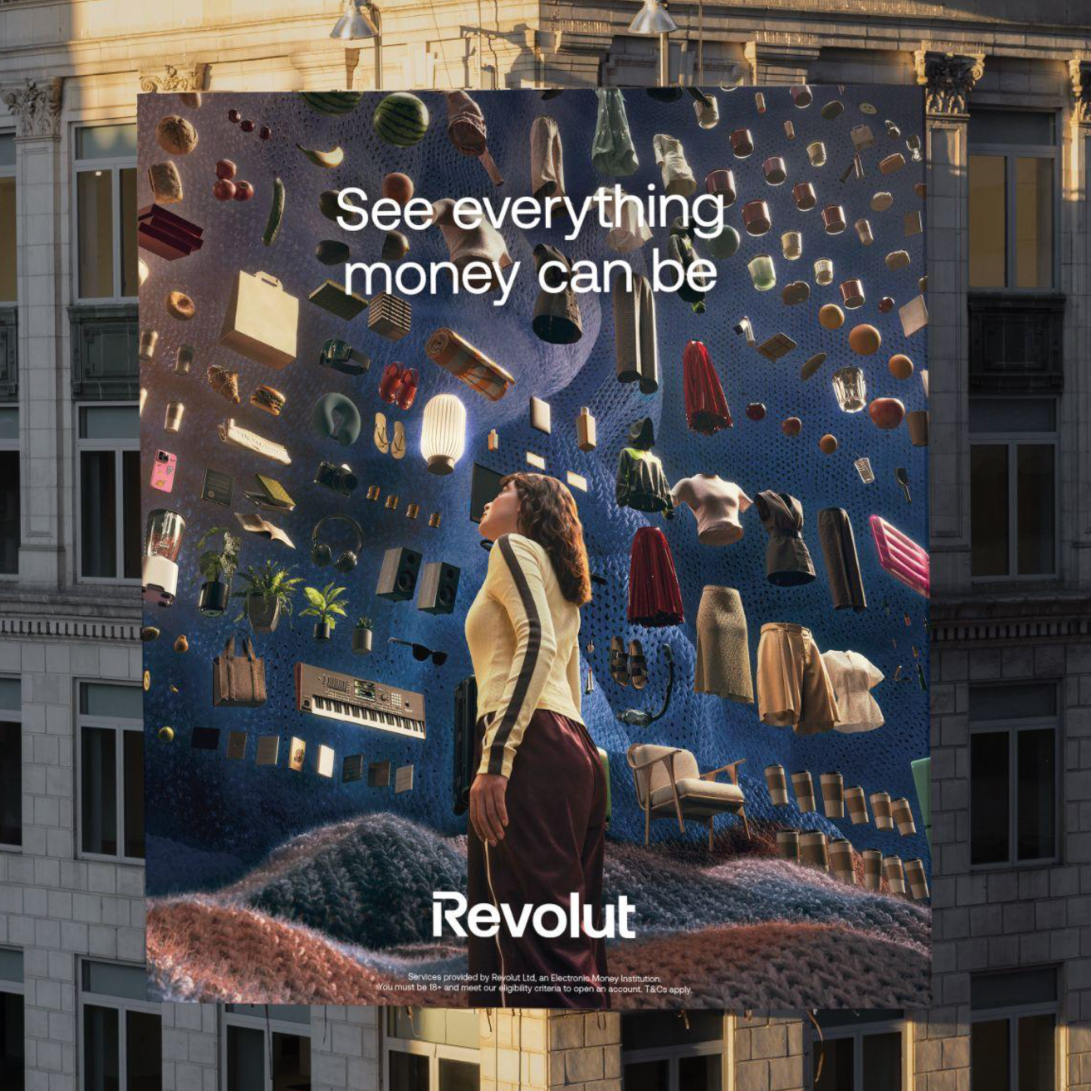 A large sheet example of the flagship OOH campaign